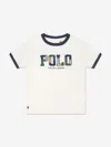 Polo Ralph Lauren Big Boys Corduroy-logo Cotton Jersey Tee In White