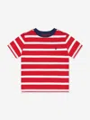 Polo Ralph Lauren Striped T-shirt In Red