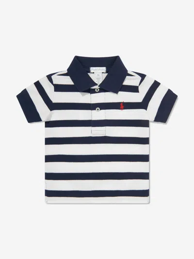Polo Ralph Lauren Kids' Ralph Lauren Boys Striped Polo Shirt In Blue