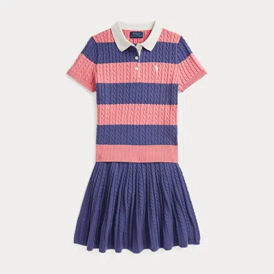 POLO RALPH LAUREN RALPH LAUREN CABLE COTTON POLO SWEATER & SKIRT SET