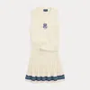 Polo Ralph Lauren Ralph Lauren Cable Cotton Sweater Vest & Skirt Set