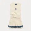 Polo Ralph Lauren Ralph Lauren Cable Cotton Sweater Vest & Skirt Set