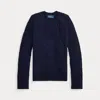 Polo Ralph Lauren Ralph Lauren Cable-knit Cashmere Sweater In Black