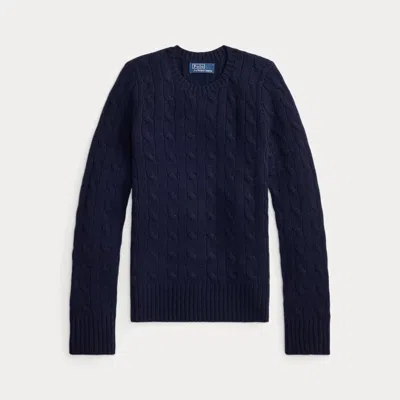 Polo Ralph Lauren Kids' Ralph Lauren Cable-knit Cashmere Sweater In Blue
