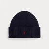Polo Ralph Lauren Cable-knit Beanie Hat In Blue