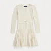 Polo Ralph Lauren Ralph Lauren Cable-knit Cotton Sweater Dress In Neutral