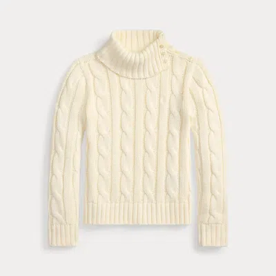 POLO RALPH LAUREN RALPH LAUREN CABLE-KNIT COTTON TURTLENECK SWEATER