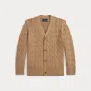 Polo Ralph Lauren Kids' Ralph Lauren Cable-knit Cotton V-neck Cardigan