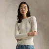 Polo Ralph Lauren Cable-knit Wool-cashmere Sweater In White