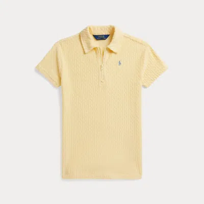 Polo Ralph Lauren Kids' Ralph Lauren Cable Terry Cover-up In Yellow