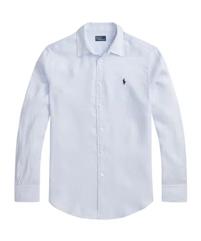 Polo Ralph Lauren Oversized Linen Shirt In Blue