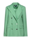 Polo Ralph Lauren Ralph Lauren Collection Woman Suit Jacket Green Size 12 Cashmere In Green