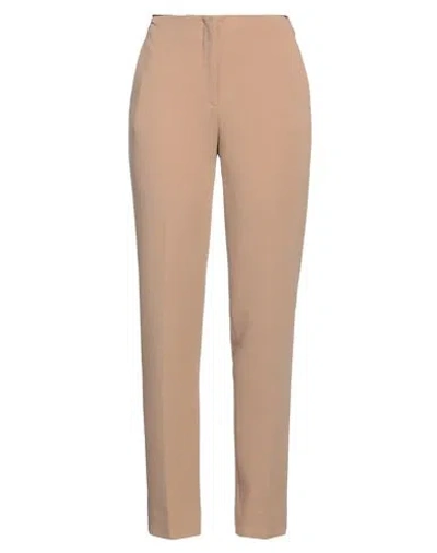 Polo Ralph Lauren Ralph Lauren Collection Woman Pants Camel Size 12 Wool, Elastane In Beige
