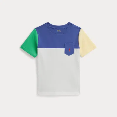 Polo Ralph Lauren Kids' Ralph Lauren Color-blocked Cotton Jersey Tee In Multi