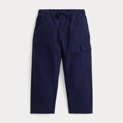 Polo Ralph Lauren Kids' Ralph Lauren Cotton Canvas Cargo Pant In Blue