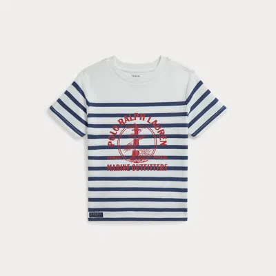Polo Ralph Lauren Kids' Ralph Lauren Cotton Jersey Graphic Tee In Multi