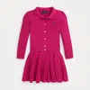 Polo Ralph Lauren Ralph Lauren Cotton Polo Cardigan & Skirt Set In Pink