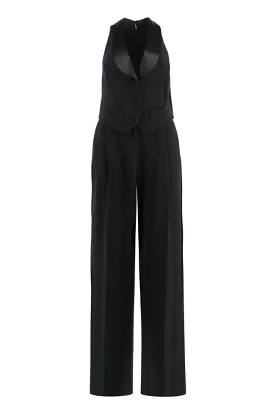 Polo Ralph Lauren Ralph Lauren Crepe Jumpsuit In Black