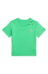 Polo Ralph Lauren Babies' Ralph Lauren Crewneck Jersey T-shirt In Plato Green/c3664