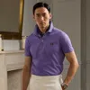 Polo Ralph Lauren Custom Slim Fit Piqué Polo Shirt In Classic Lavender