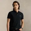 Polo Ralph Lauren Custom Slim Fit Stretch Mesh Polo Shirt In Polo Black