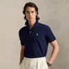 Polo Ralph Lauren Custom Slim Fit Stretch Mesh Polo Shirt In Refined Navy