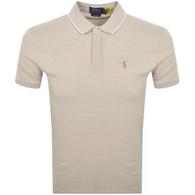 Polo Ralph Lauren Ralph Lauren Custom Slim Polo T Shirt Beige
