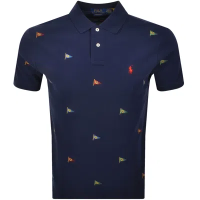 Polo Ralph Lauren Ralph Lauren Custom Slim Polo T Shirt Navy