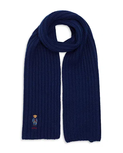 Polo Ralph Lauren Ralph Lauren Denim Bear Scarf In Blue