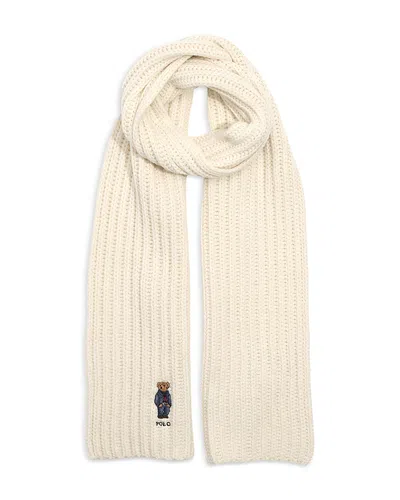 Polo Ralph Lauren Ralph Lauren Denim Bear Scarf In White