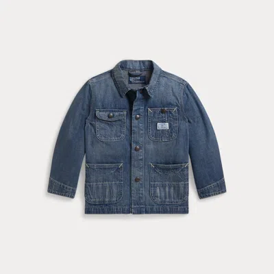 Polo Ralph Lauren Kids' Ralph Lauren Denim Utility Jacket In Blue