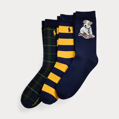 Polo Ralph Lauren Kids' Ralph Lauren Dog Crew Sock 3-pack In Multi