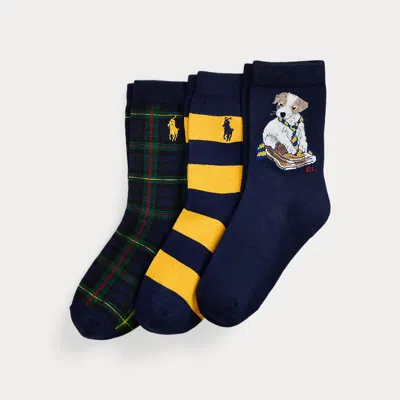 POLO RALPH LAUREN RALPH LAUREN DOG CREW SOCK 3-PACK