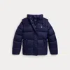 Polo Ralph Lauren Ralph Lauren Down Hooded Jacket In Blue