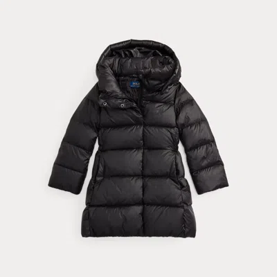 Polo Ralph Lauren Kids' Ralph Lauren Down Hooded Long Jacket In Black