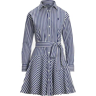 Polo Ralph Lauren Striped Panelled Mini Dress In Multi