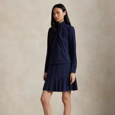 Polo Ralph Lauren Ralph Lauren Eyelet Interlock Long Skort In Blue