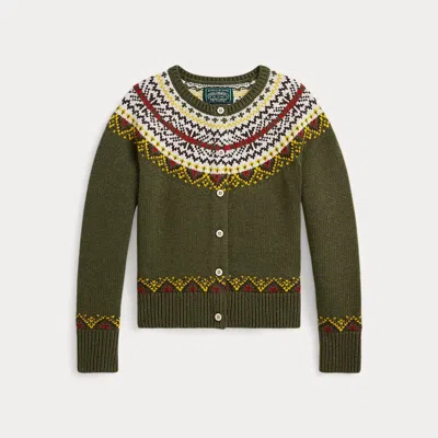 Polo Ralph Lauren Kids' Ralph Lauren Fair Isle Cotton-blend Cardigan In Multi