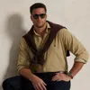Polo Ralph Lauren Ralph Lauren Fine-wale Corduroy Shirt In Brown