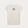 Polo Ralph Lauren Big Girls Flag-applique Jersey T-shirt