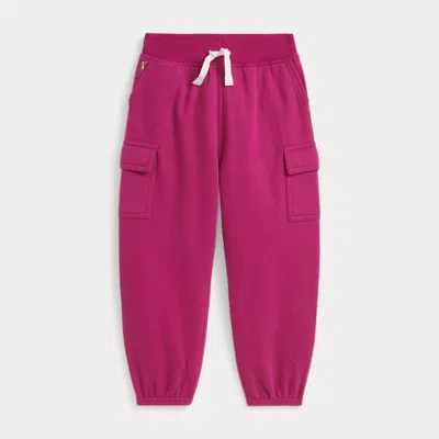 Polo Ralph Lauren Kids' Ralph Lauren Fleece Cargo Jogger Pant In Pink