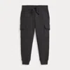 Polo Ralph Lauren Kids' Ralph Lauren Fleece Cargo Jogger Pant In Black