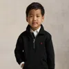 Polo Ralph Lauren Ralph Lauren Fleece Collared Sweatshirt In Black