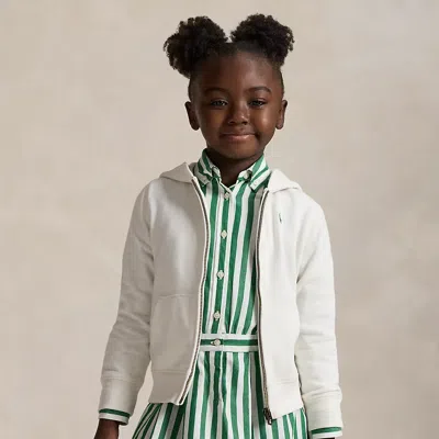 Polo Ralph Lauren Kids' Ralph Lauren Fleece Full-zip Hoodie In White