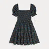 Polo Ralph Lauren Ralph Lauren Floral Smocked Cotton Jersey Dress In Multi