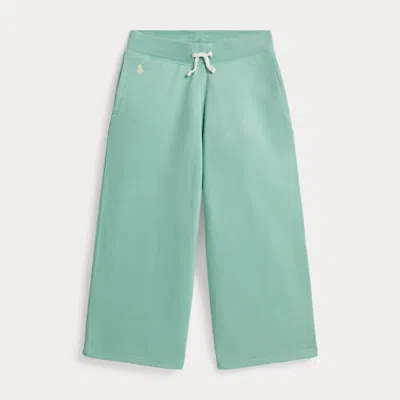 Polo Ralph Lauren Kids' Ralph Lauren French Terry Wide-leg Sweatpant In Green