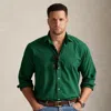 Polo Ralph Lauren Ralph Lauren Garment-dyed Oxford Shirt In Green