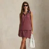 Polo Ralph Lauren Ralph Lauren Gingham Performance Long Skort In Red