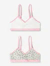 Polo Ralph Lauren Ralph Lauren Girls 2 Pack Bralette Set In Ivory