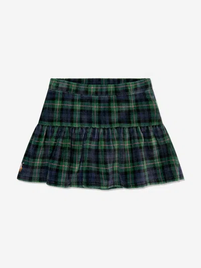 POLO RALPH LAUREN RALPH LAUREN GIRLS PLAID CORDUROY SKIRT